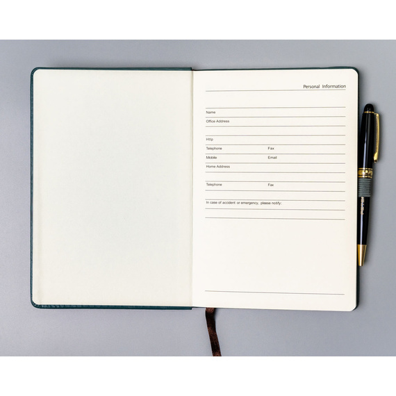 Notes A5 w linie Peterson NOT-6-LN-52 zielony