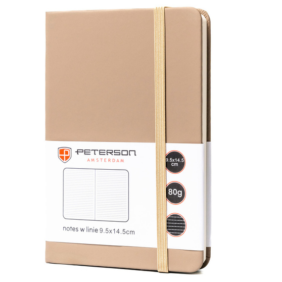 Notes A6 w linie Peterson NOT-6-LN-54 khaki