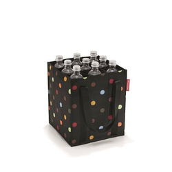 Torba na butelki Reisenthel bottlebag czarna w kropki