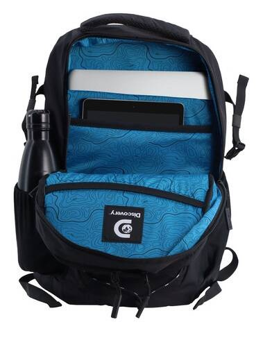 Plecak na laptopa z poliestru Discovery Outdoor 612 czarny