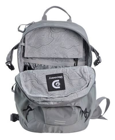Plecak miejski z poliestru Discovery Body Spirit 1112 szary