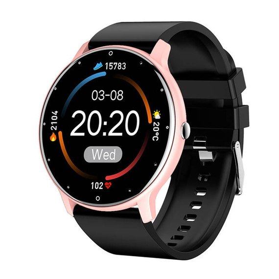 Smartwatch unisex Gravity GT1-2 czarno-różowy