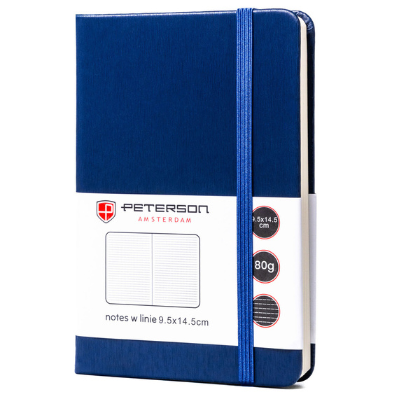 Notes A6 w linie Peterson NOT-6-LN-Q4 granatowy
