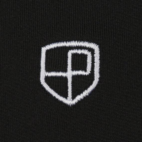 Koszulka polo męska z poliestru Peterson KPY czarna M-XL