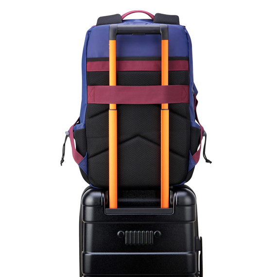 Plecak na laptopa z poliestru Delsey Jeep JS010B fioletowy