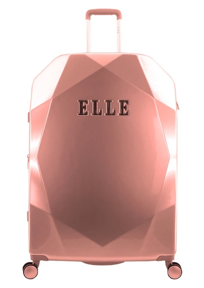 Walizka duża twarda ABS Elle Diamond 78 różowa