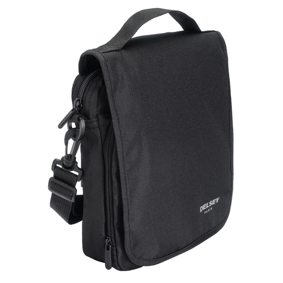 Torba na ramię z poliestru Delsey Travel Accessories czarna
